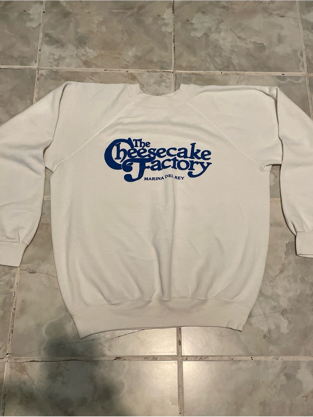VTG 80s 90s The Cheesecake Factory Marina Del Rey California Sweatshirt SZ M